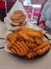 Smokestack Burger with Waffle Fries